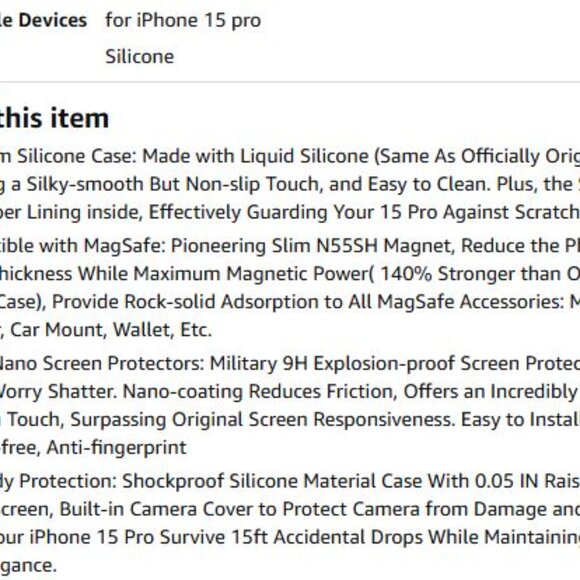 NEW iPhone 15 Pro Case With Magnetic - Picture 7 of 9